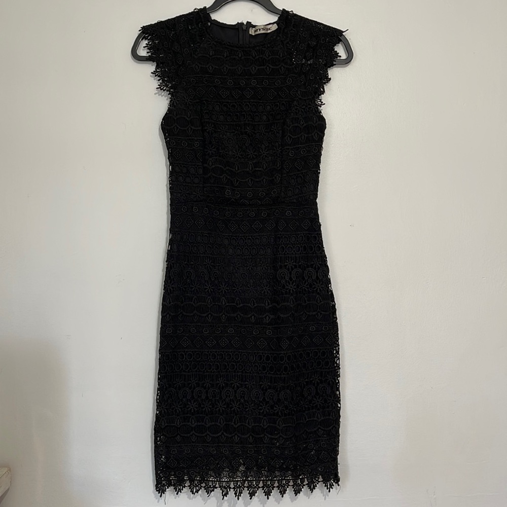 Mystic Black Lace Bodycon Dress.